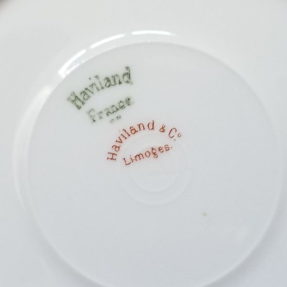 Haviland 4 Limoges Schleiger 213 Cups and Saucers - Picture 9 of 9